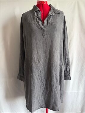 Como Vintage Gray Long-Sleeve Mini Dress LL96